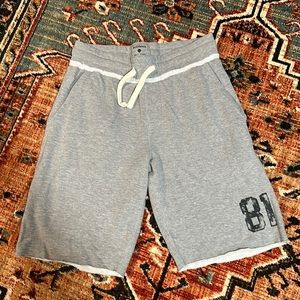 Pair of gray jersey knit shorts size medium